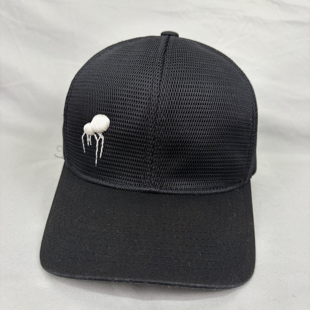 Lids Snapback Trucker Hat Spider Embroidered Mens OSFM Black Mesh Cap